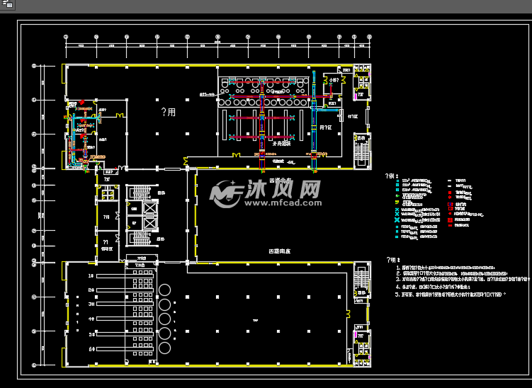 化妆品车间普通空调和净化空调设计图电器布局图