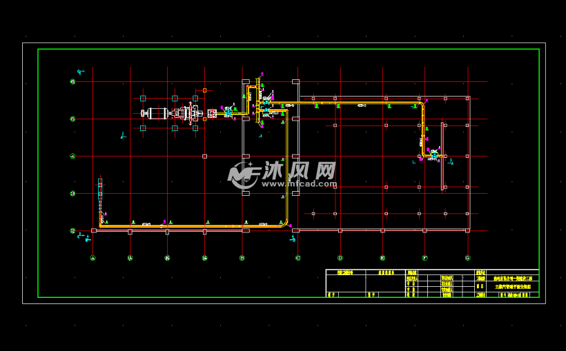 热电厂主蒸汽管道安装图 管道图纸 沐风网