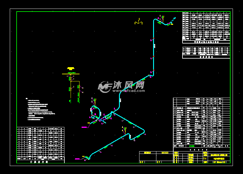 热电厂主蒸汽管道安装图 管道图纸 沐风网