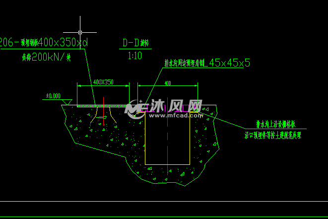 排水沟截面