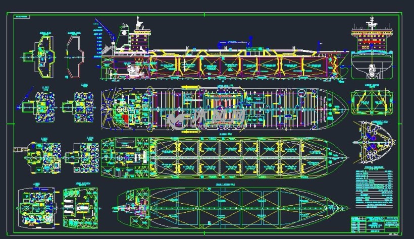 37300t油船布置图 - 海洋船舶图纸 - 沐风网