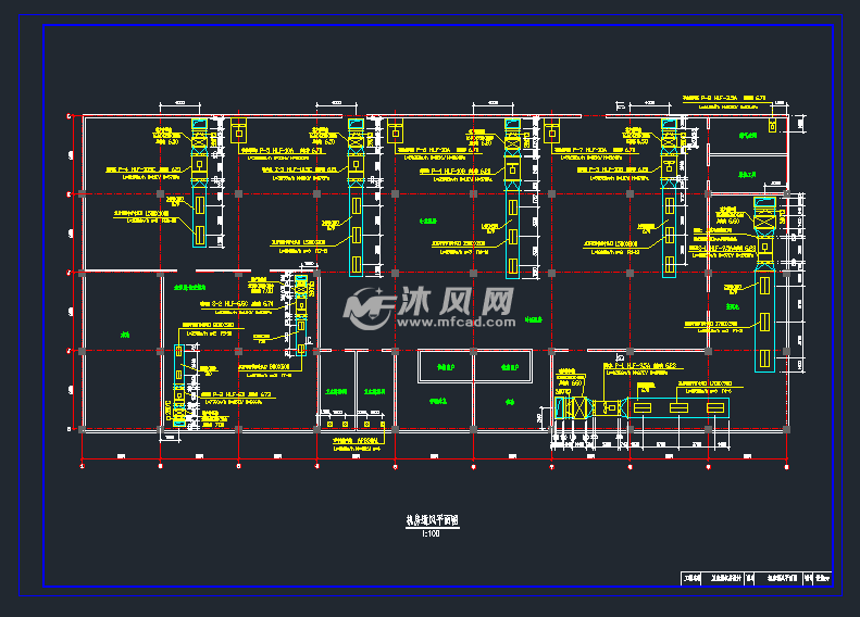 制冷机房通风平面图