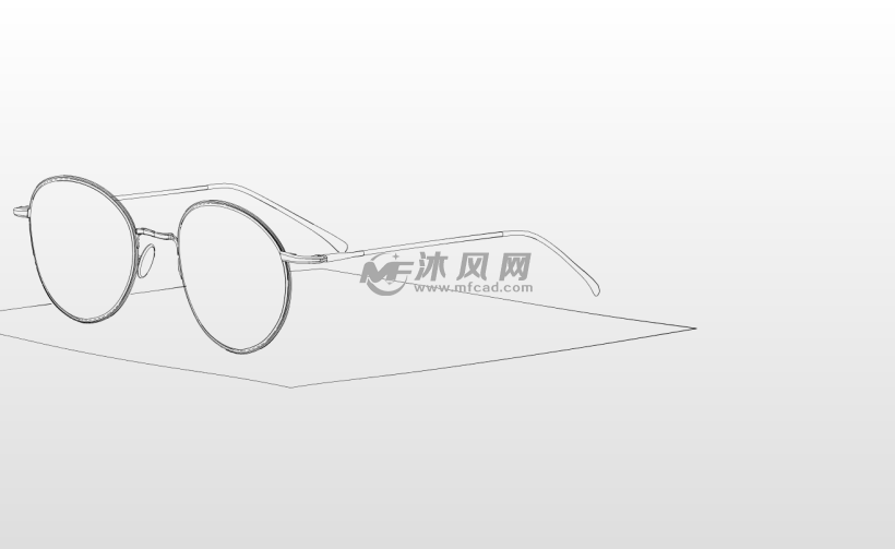 太阳眼镜三维设计 - 日常用品图纸 - 沐风网