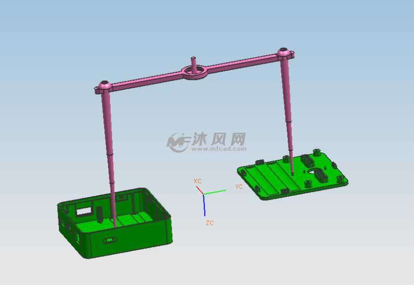 机顶盒框模具产品和流道