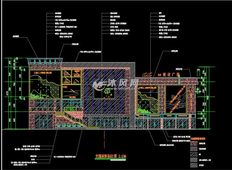 立面材料标注图
