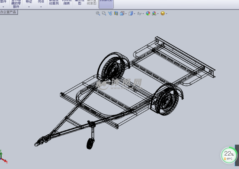 结构式拖车设计模型 - 专用车图纸 - 沐风网