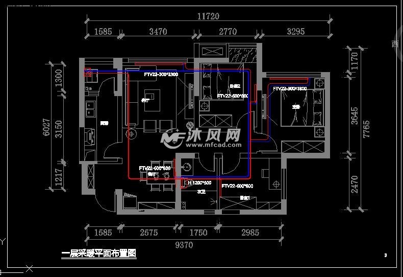 三房两厅住宅采暖系统设计