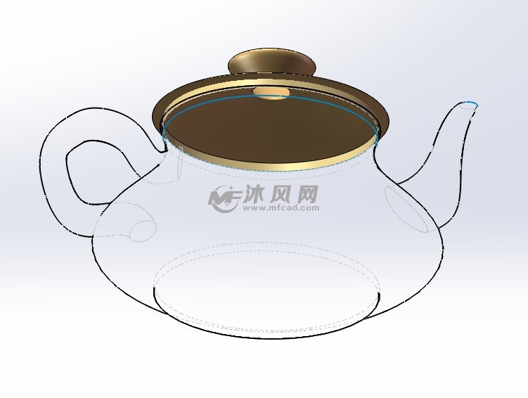 茶壶模型图纸