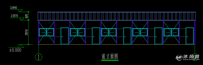 项目部工地活动板房设计图