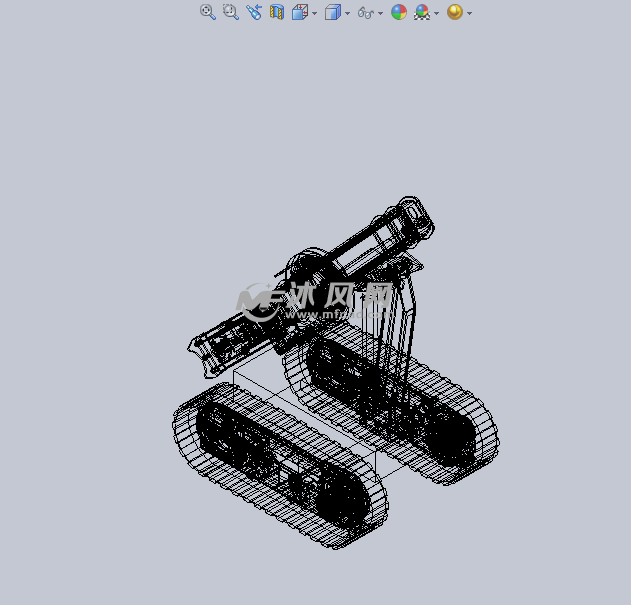 探索机器人设计图模型 - 机器人模型图纸 - 沐风网