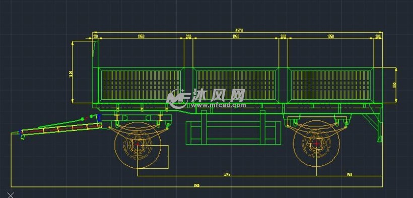 仓栅式全挂车