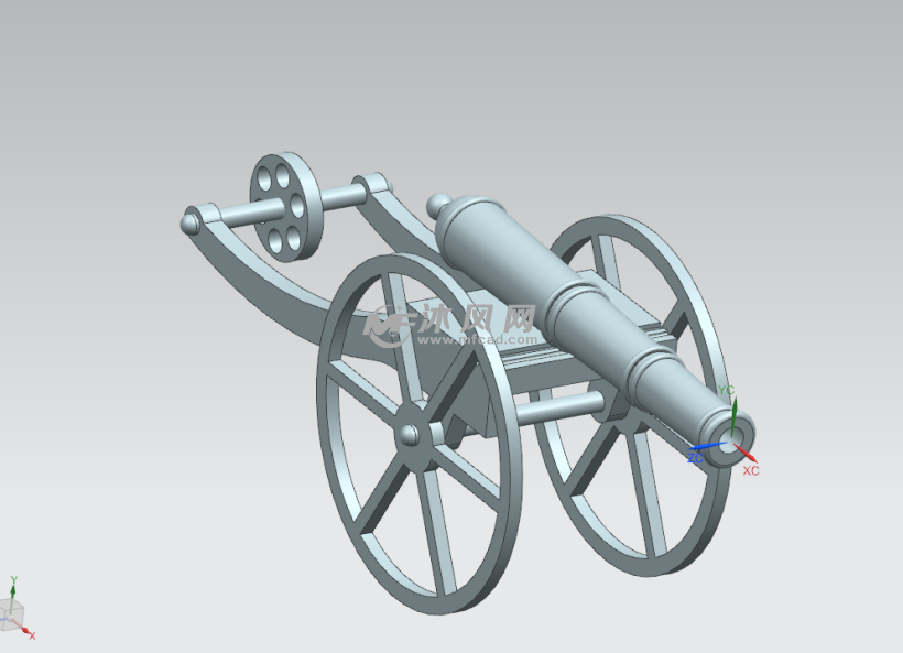 古代大炮模型设计