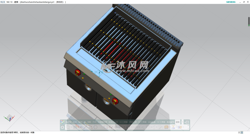 烧烤炉连柜 厨房用具图纸 沐风网