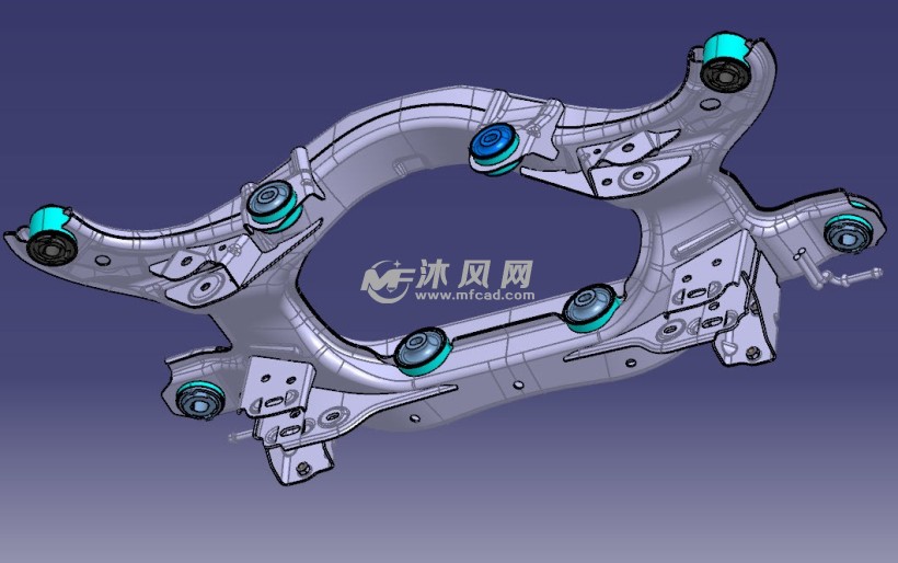 路虎极光后副车架