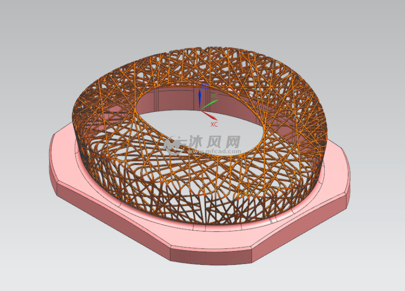鸟巢ug建模 - 艺术品/工艺品图纸 - 沐风网