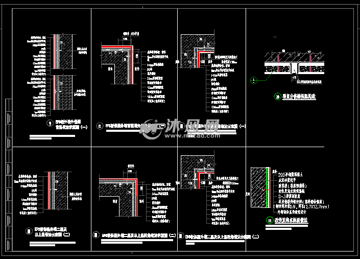 外墙保温涂料做法图 - 详图,图库图纸 - 沐风网