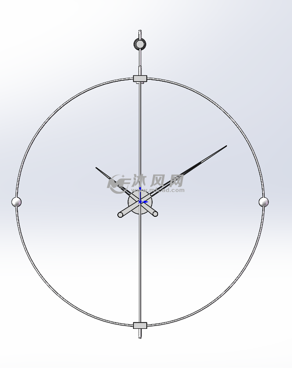 双圈钟模型主视图