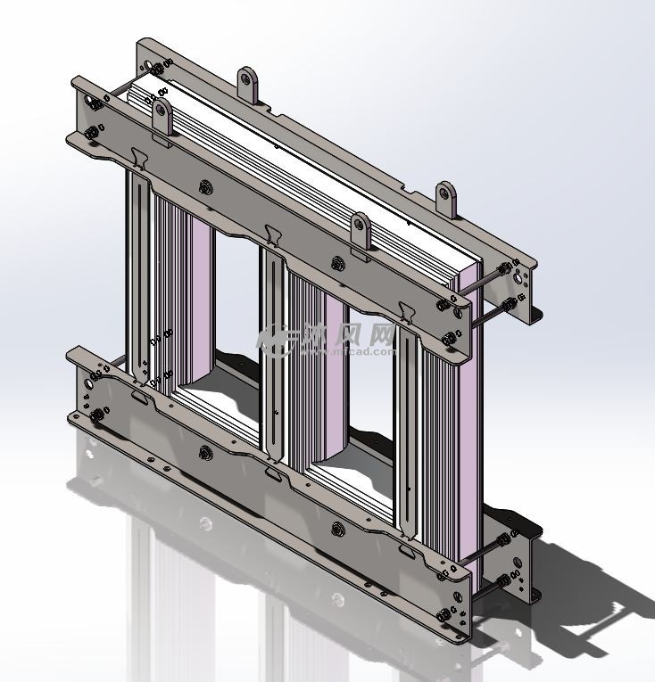 变压器铁芯含夹件三维建模