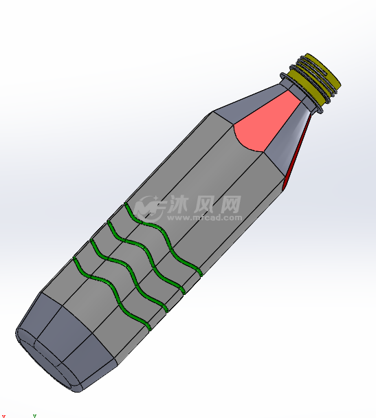 矿泉水瓶 侧身