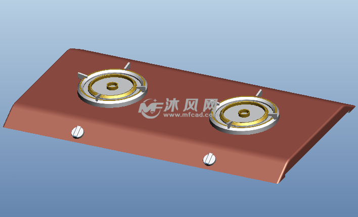 燃气灶外观设计_proe三维建模教程下载_沐风网