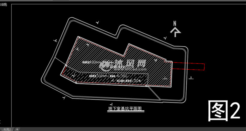 地下室基坑平面图