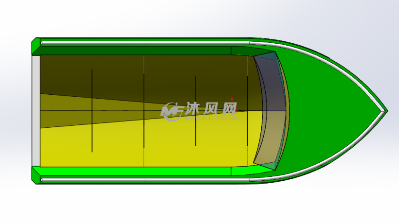 4米铝合金快艇 - 海洋船舶图纸 - 沐风网