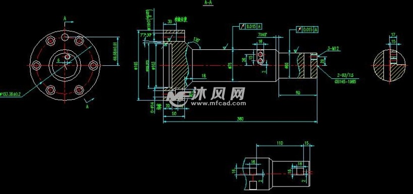 对镗(镗床)图纸