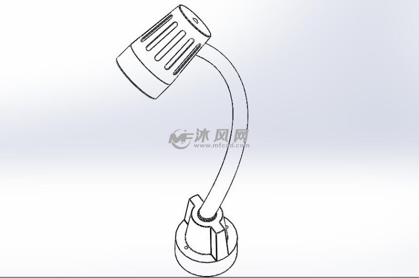 4种jd-03工作灯设计模型 灯图纸 沐风网