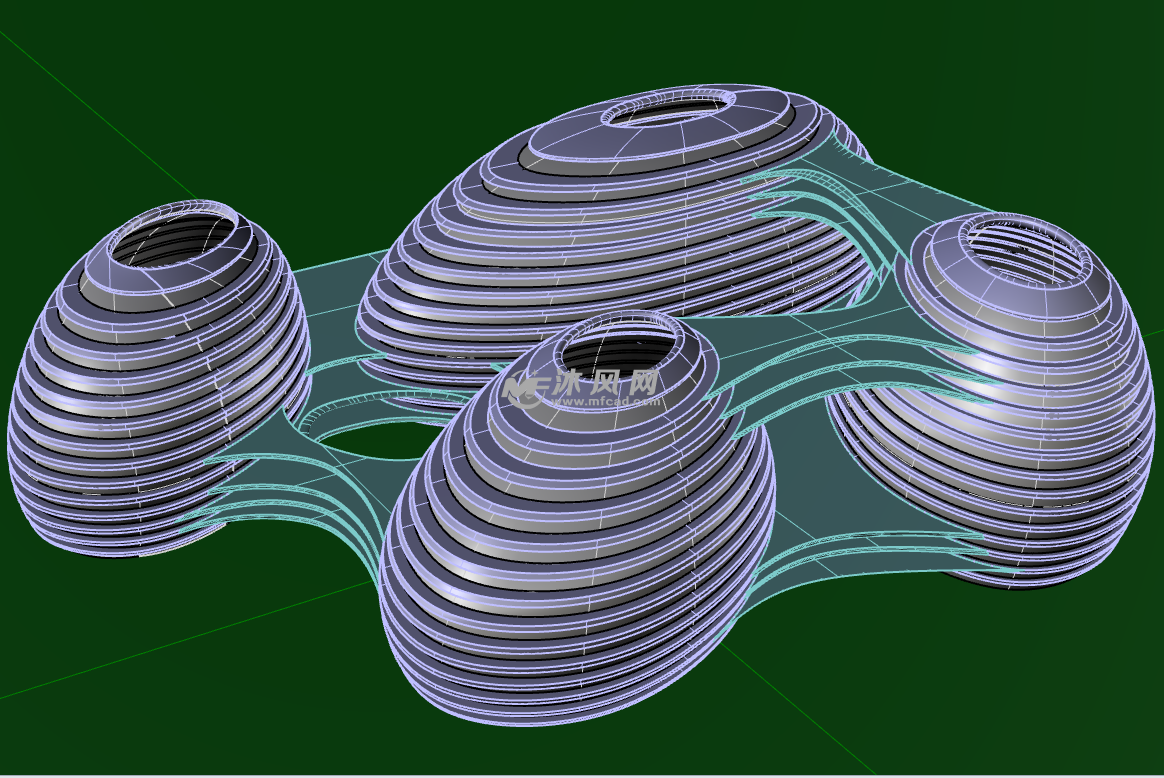 银河soho建筑模型