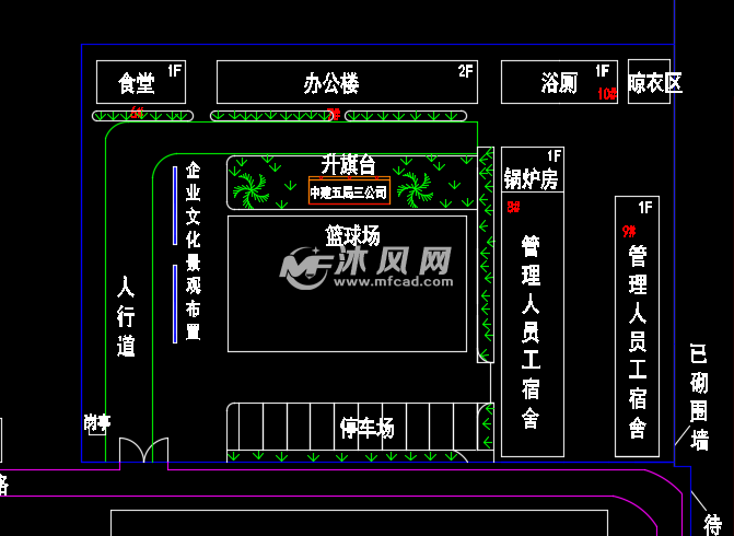 中建酒店工程施工现场总平面布置图