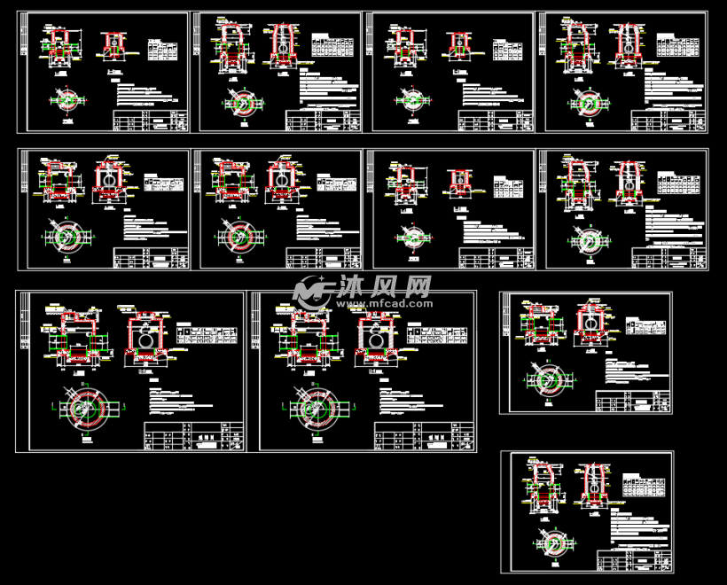 各类沉沙井的施工大样图