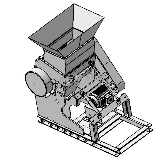 饲料粉碎机三维