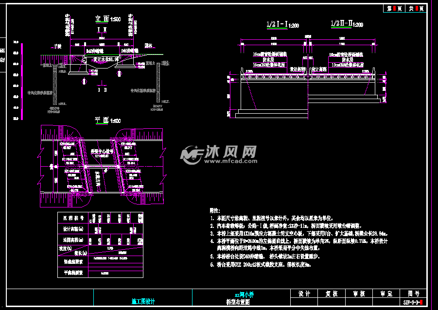 1x16m预应力u台扩大基础混凝土简支空心板桥施工图