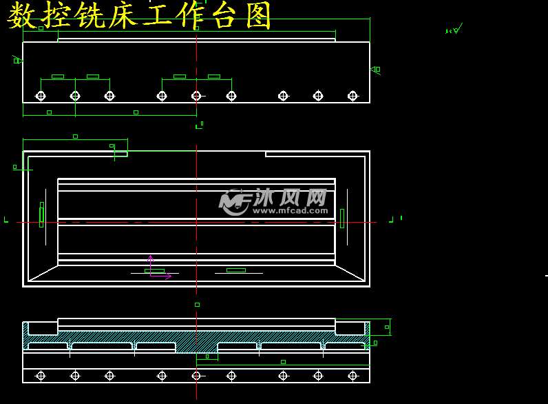 数控铣床工作台及部分零件设计 - 设计方案图纸