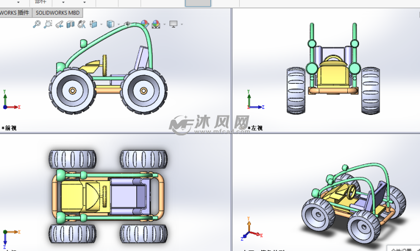 自制的专用小汽车设计模型