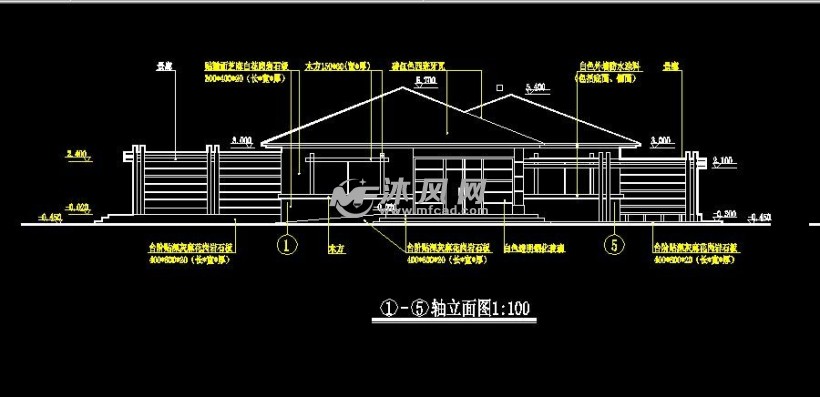 公厕立面图