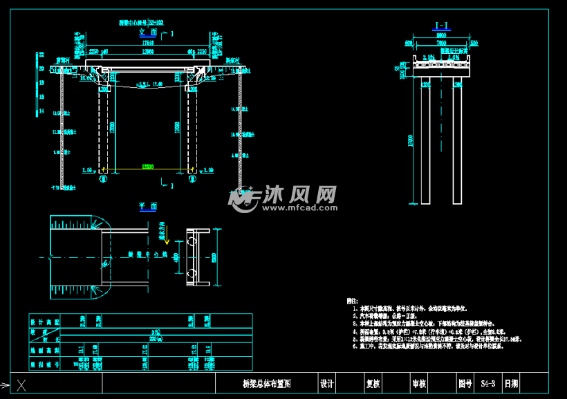 桥梁总体布置图