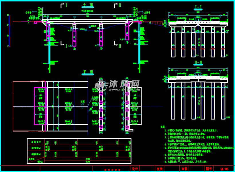 cad图纸 水利工程图纸 公路桥梁图 桥梁工程图