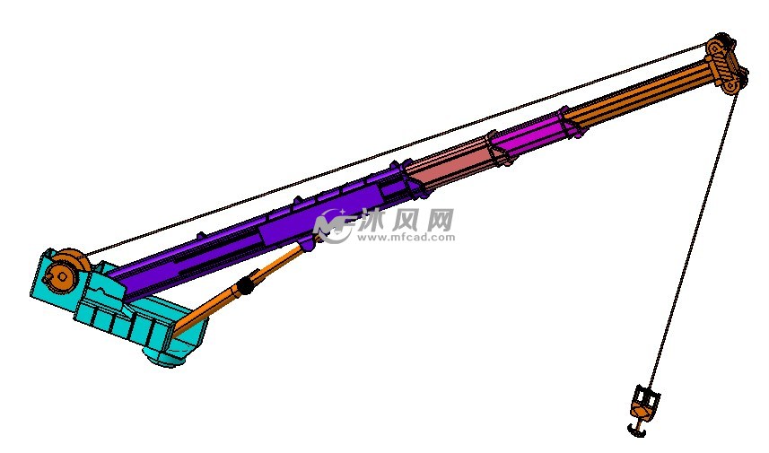 起重机吊臂模型