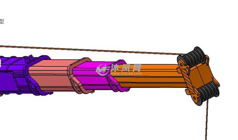 起重机吊臂模型