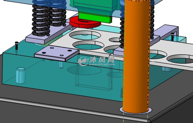 垫片冲压模具三维