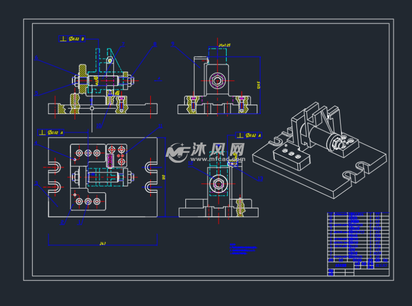 ca6140车床拨叉夹具设计图