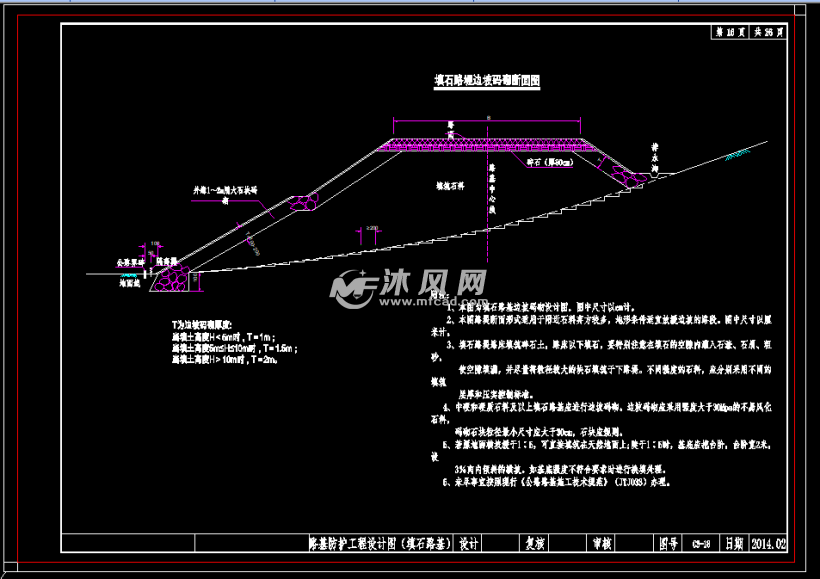 十几款公路路基护坡防护设计图