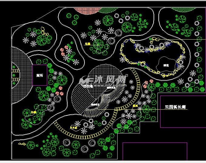 公园绿化种植图 - 景观规划设计图图纸 - 沐风网