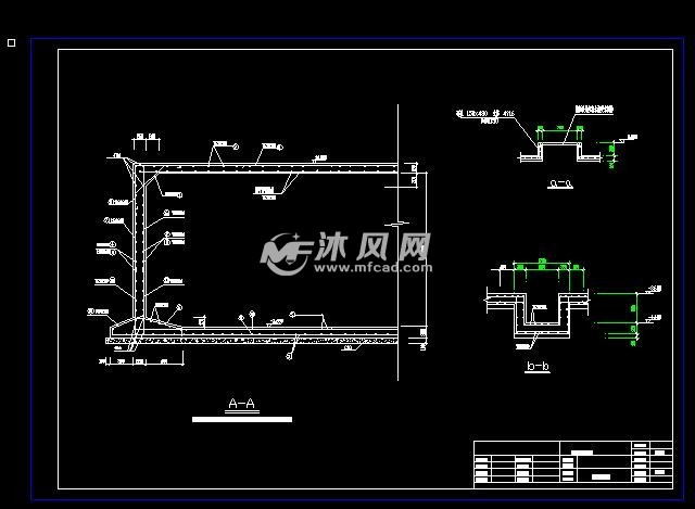 水池剖面图