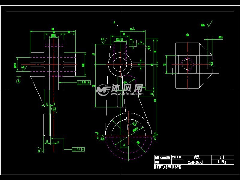 [气缸]831002车床拨叉加工工艺及铣断叉口气动夹具设计