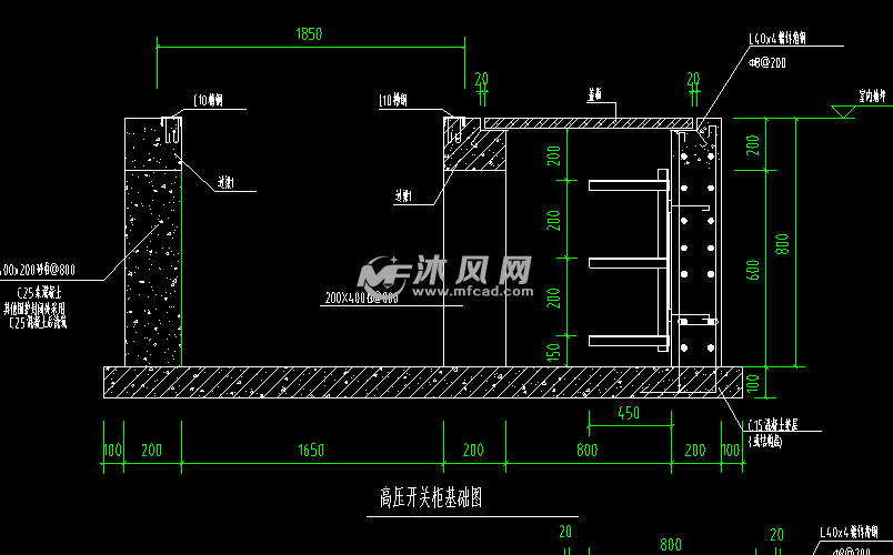 cad建筑图纸 结构图纸 地基基础