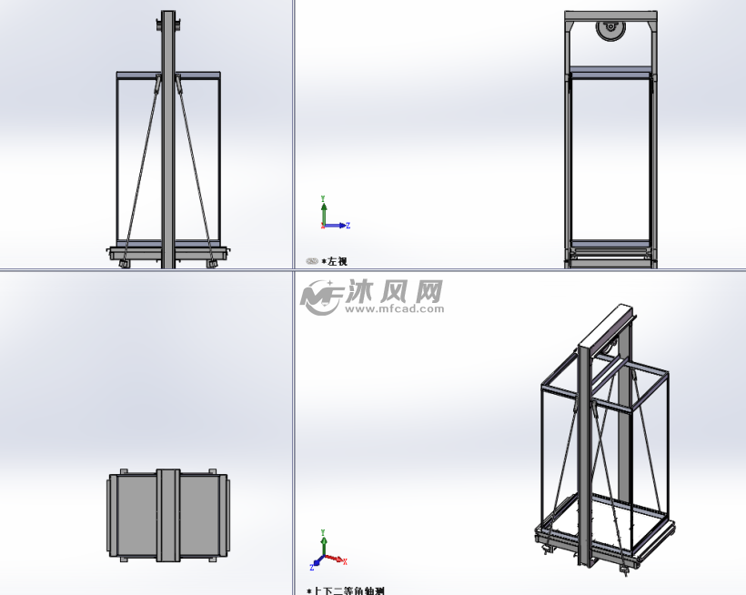 电梯结构力学分析研究模型