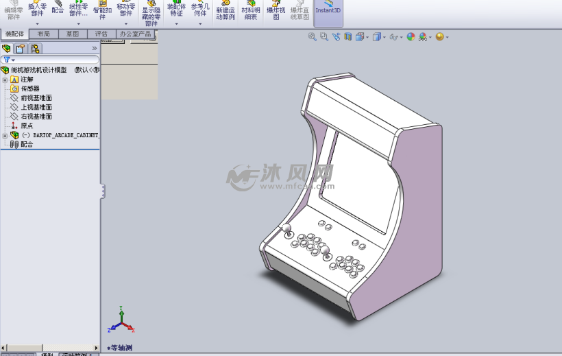 街机游戏机模型图 - 玩具公仔图纸 - 沐风网