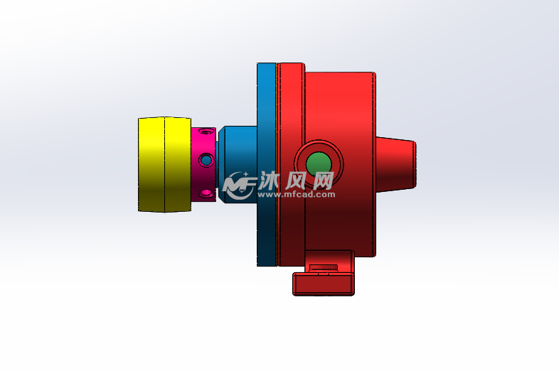 叶片转子油泵模型